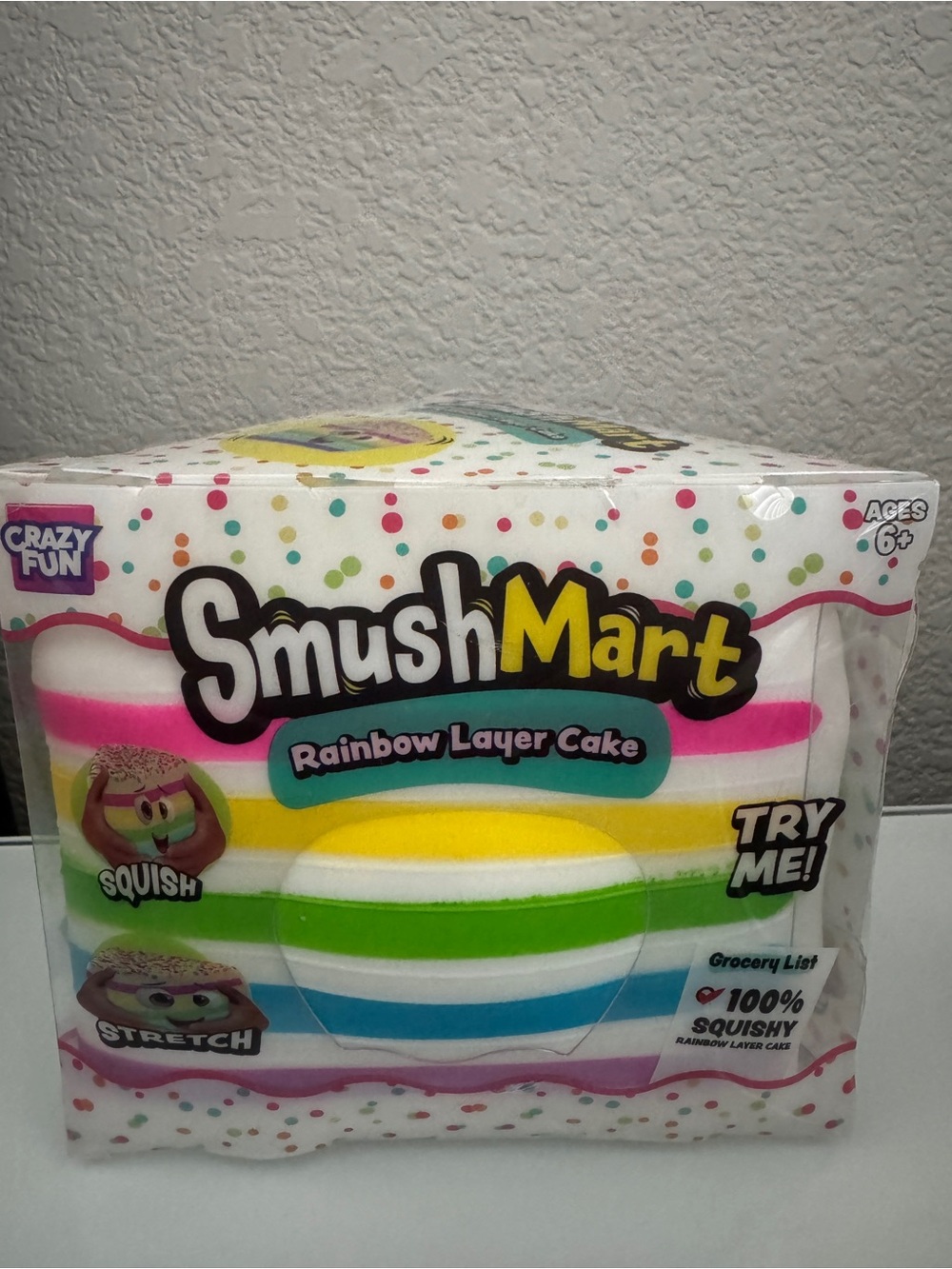 Smushmart Squishy Rainbow Layer Cake - Multicolor